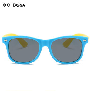 OQ BOGA 8 Colors Kids Oval Frame Polarized Sunglasses Children Outdoor Eye Protection Full Rim Sun Glasses