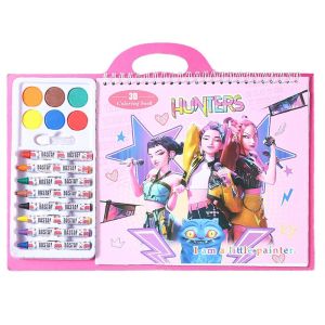 BESTITIT Giải trí giáo dục Sổ tay phác thảo Kpop Demon Hunters Hình dạng túi Học nghệ thuật Sách vẽ cho trẻ em Phim hoạt hình Bảng vẽ Doodle Học sinh mầm non