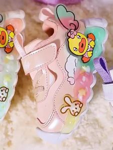 B.Duck ChildrenS Shoes Girls Sports Shoes Illuminated Shoes Spring And Autumn ChildrenS Walking Shoes Baby Shoes Little ChildrenS Illuminated Shoes