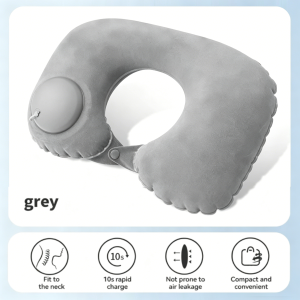 Goldstar Soft Inflatable Neck Pillow Travel Pillow Camping Pillow Air Press Type Outdoor Pillow Inflatable Pillow Foldable Outdoor Travel Pillow Camping Office Pillow