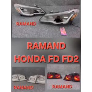 HONDA CIVIC 2006-2011 FD FD1 FD2 TAIL LAMP BRAKE LIGHT ALBINO SMOKE V6