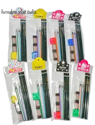 Paket Alat Tulis Joyko 8in1 alat tulis sekolah pensil pulpen penghapus serutan berkualitas