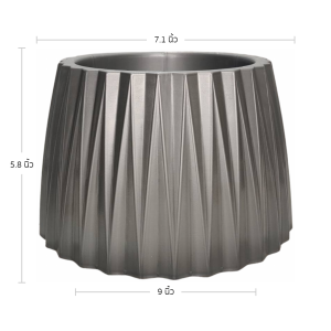 กระถาง กระถางต้นไม้ มินิมอล เพชร เบอร์ 8 นิ้ว สีดำ สีขาว เทา อิฐ เขียว Bundle 5 ใบ ชิ้น อัน