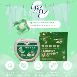 SG [95 PODS] Hai Pods Laundry Pods Laundry Capsule All In One Laundry Capsules All In One Laundry Pods Green