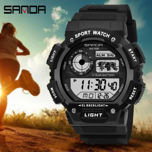 SANDA Mens Watches Sport Military Watch Multifunction Waterproof LED Digital Watch for Men S Shock Electronic Clock