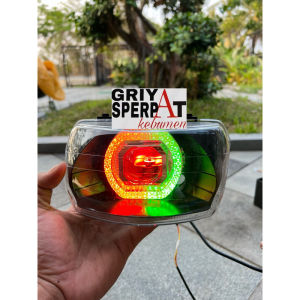 Lampu depan honda legenda 2 biled billed Matrix RGB ganti warna suka suka