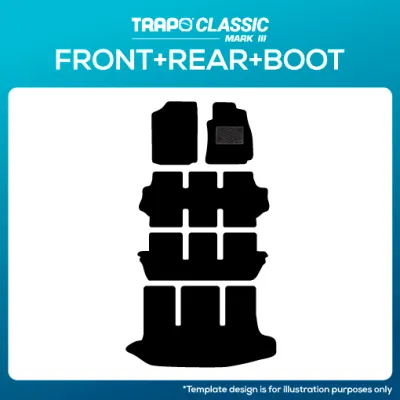 Trapo Car Mat for Toyota Wish 6 Seater (2009 – Present)