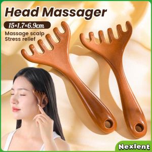 Nexlent 6-Claws Head Massager Meridian Dredging Head Scalp Massager Scraper Massage Comb