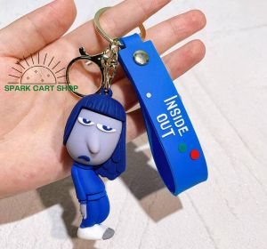 SPARK CART Disney Inside Out2 Figure Pendant Keychain for Men Women Cartoon Backpack Accessories Fans Collection Gifts