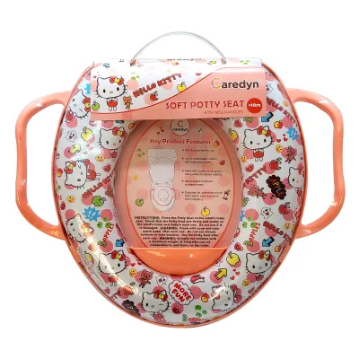Hello Kitty Soft Potty Seat With Handles (Licensed Product) - CDPSHK60 / Toilet Seat Trainer