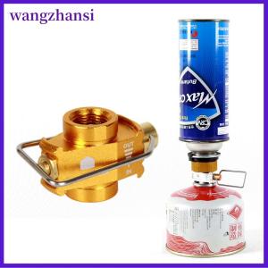 wangzhansi Cắm trại gas Saver cộng với gas chuyển đổi Shifter Refill phẳng Tank chuyển đổi Bộ chuyển đổi