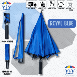 JY 30inches Single Canopy Umbrella Black UV Coated Foam Handle with Sling Pouch