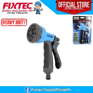 FIXTEC Heavy-Duty ABS Garden Hose Sprayer with Ergonomic TPR Grip and 8-Setting Nozzle FHGW01