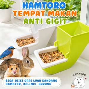 Toro Hideout Rumah Hamster LENGKAP Tempat Makan dan Minum