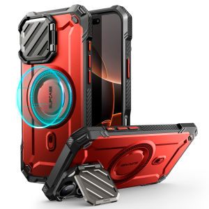 SUPCASE UB Mag XT Case for iPhone 16 Pro Case 6.3 inch with Camera Cover Stand Support MagSafe Built in Kickstand Military Grade Protection Heavy Duty Rugged Magnetic Phone Cover