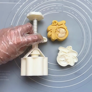 Cute Cartoon Rabbit Mung Bean Cake Mould Set Suitable for Diy Mould Accessories in Midautumn Festival for Cake Cookie