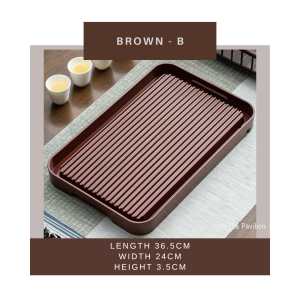 Modern Zen Tea Tray – Minimalist Elegance with Practical Drainage 简约禅意茶盘｜现代茶生活的理想之选