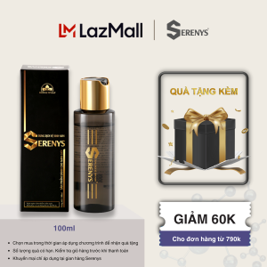 Bộ 2 Serenys Gel Vệ Sinh Nam Thoáng Sạch Hằng Ngày 100ml - Serenys   | - Thiết kế sang trọng   | - Công thức kháng khuẩn   | - Giảm 60K cho đơn hàng từ 790k   | - Quà tặng kèm hộp quà đen