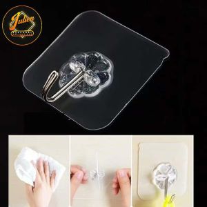 Julien Transparent Wall Hooks – Strong Adhesive Holds Up to 10kg