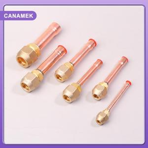 【CANAMEK】 1PC Air Conditioning Copper Pipe With Forged Brass SAE 1 4 3 8 5 8 1 2 3 4 Threaded Connector Fitting Adapter -20 To 120℃