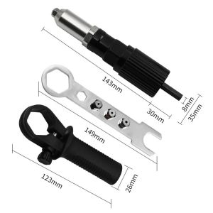 SMK.J113 Adaptor converter Gun Bor listrik Kepala Tang Paku Rivet Tangan