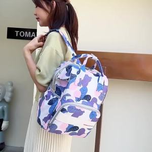 New Mummy Bag Outdoor Mom Bag Large Capacity Travel Bag Factory Wholesale Mother and Baby Backpack Printable LOGO