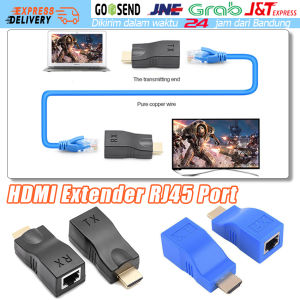 HDMI Extender 30Meter Over Kabel LAN Network Cat5e / Cat6 RJ45 Port 4K1080P Adapter RJ45 Female To HDMI Male