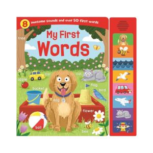 My First Words Sound Book With 8 Buttons For Toddlers & Kids Early Development
