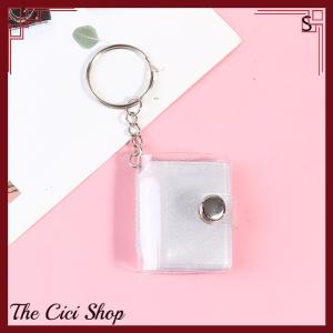 [The Cici Shop] 1 2 Inch Photo Album PVC Sequins Name Card Holder 16 Pockets Mini Photo Holds