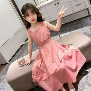 Dress For Kids Girl Dress Girls Summer Clothing Net Red New Childrens Garment Skirt Summer Style Chiffon Girls Dress
