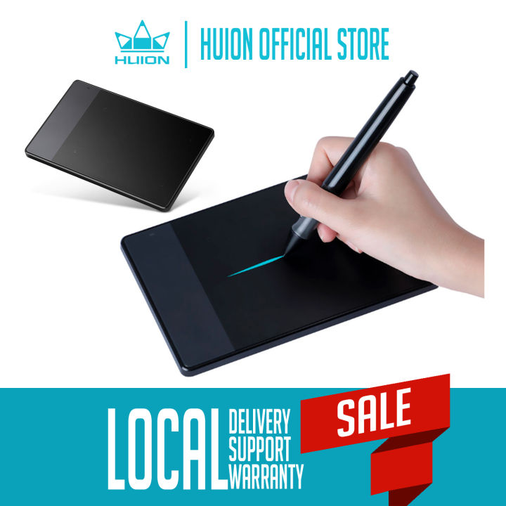 Huion H420 Graphics Tablet with 3 Express Keys 2048 Pressure Digital ...