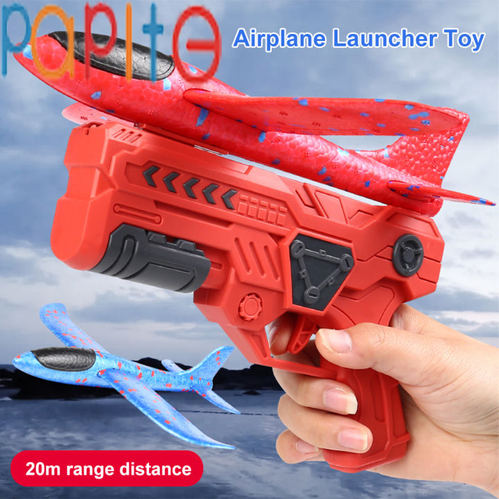 【 PAPITE】Airplane Launcher Toy Foam Glider Catapult Plane
