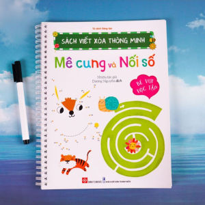 Sách viết xóa thông minh - Nhận biết thời gian và từ vựng Bảng cửu chương và phép cộng Mê cung và nối số.. Đinh Tị