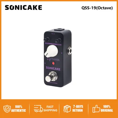 SONICAKE Octave Guitar Pedal Octave Pedal Guitar Effects Pedal Analog Classic Bass Octaver True Bypass QSS-19