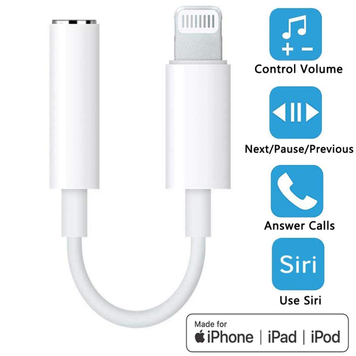 For iphone discount dongle aux to lightning