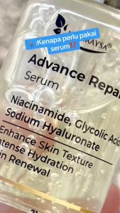 NURRAYSA Advance Repair Serum mencerahkan melembapkan kulit kusam tona tak sekata pudarkan parut