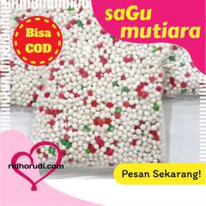 sagu mutiara sagu warna warni