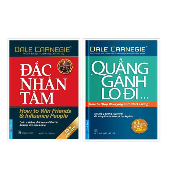 Sách - Combo Đắc nhân tâm (Khổ TO) + Quẳng gánh lo đi và vui sống