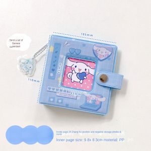Kawaii Sanrio Anime Mini Photo Album Hello Kitty Kuromi My Melody Card Book Cinnamoroll Photo Storage Book Cute Gift