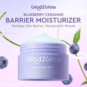 ❤️Ruby & Laura❤️Glad2Glow Blueberry Moisturizer Cream 5x Ceramide Skin Barrier Repair | Pelembab Wajah 30g