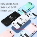 Hard น่ารัก Nintendo Switch Oled Case,ใหม่ Dockable สำหรับ Nintendo Switch V2 Skin Shell สำหรับ NS Switch Dock พร้อม Thumb Grip Cap. 