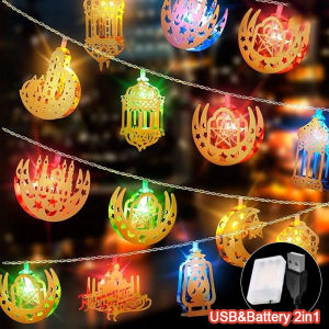 3M 20LED Ketupat LED Lights Battery &USB Light Fairy Lights String Warm LED Light Home Hari Raya Party Decoration