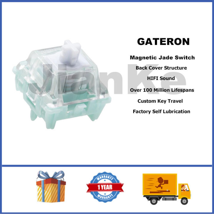 GATERON Magnetic Jade Switch Magnetic Switch Keyboard 3-pin Linear Hot Swappable Switch Keyboard Switch