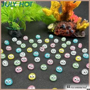 [JULYHOT] 10Pcs Luminous Briquettes Elfs Black Ball Sprite Duck Figurine Home Decor Glowing Miniature Fairy Garden Decoration Accessories