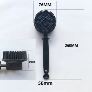 Coffee Machine Cleaning Brush Silicone Bristles Group Head Portafilter Basket Cleaner Heat Resistant Barista Home Kitchen Tool