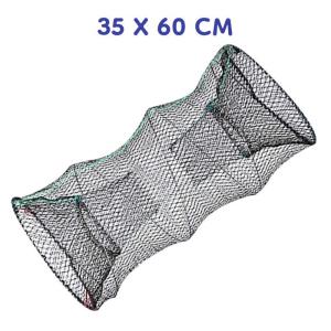 Miloku Bubu Perangkap Ikan Bulat 30 CM Jebakan Jaring Jala Lipat Udang Kepiting Sungai Danau Laut Alat Pancing Fish Trap Net