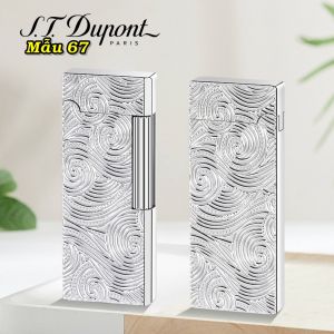 HỘP QUẸT BẬT LỬA GA ĐÁ DUPONT SLIM THIẾT KẾ KIM LOẠI DẬP NỔI