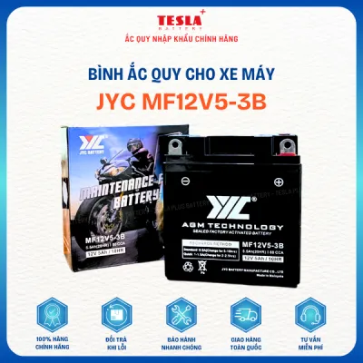 Ắc quy xe máy JYC MF12V5-3B dành cho xe Dream Future Sirius Jupiter Wave Alpha Elegant