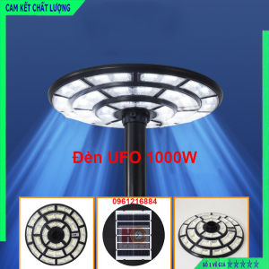 Đèn năng lượng mặt trời UFO 1000WVỏ nhựa ABSTấm pin liềnCảm biến chuyển động Ánh sáng trắng