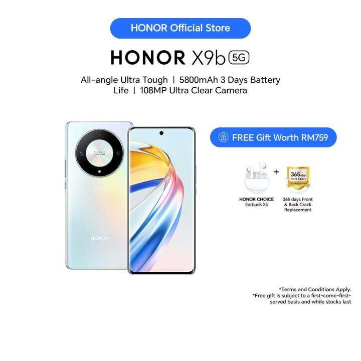 HONOR X9b 5G Smartphone Up To 20(12+8GB)+512GB|All-angle Ultra Tough ...